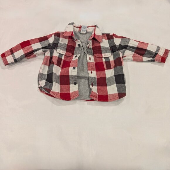 BabyGap Lined Plaid Flannel Shirt (Button-Down) - Picture 2 of 16